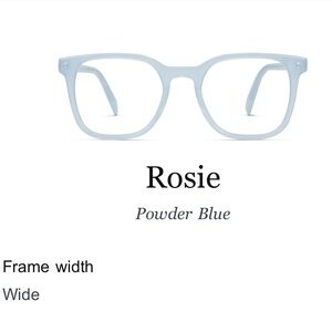 Warby Parker Rosie Glasses in Powder Blue